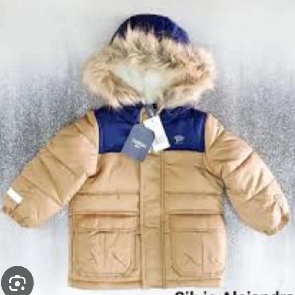 OshKosh B’gosh Toddler Boys' Colorblock Jacket Beige Size 24M